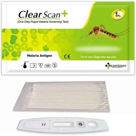 Recombigen Clear Scan PF/PV Malaria Rapid Test Kit (Pack of 10)