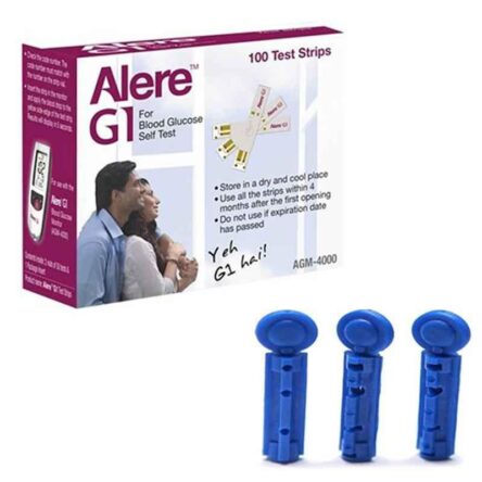 Alere 200Pcs AG-4000 G1 Glucometer Strips with 75 Lancets Free