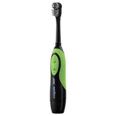 Colgate 360 deg Battery Powered Charcoal Soft Toothbrush for Deep & Gentle Clean