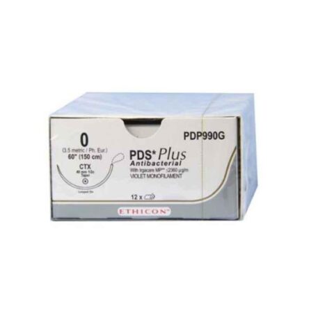 Ethicon PDP990G 12 Pcs 0 Violet PDS Plus Antibacterial Polydioxanone Suture Box