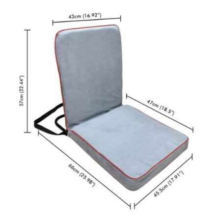 Kawachi Grey Folding Relaxing Buddha Yoga Meditation Chair for Back Support & Reading