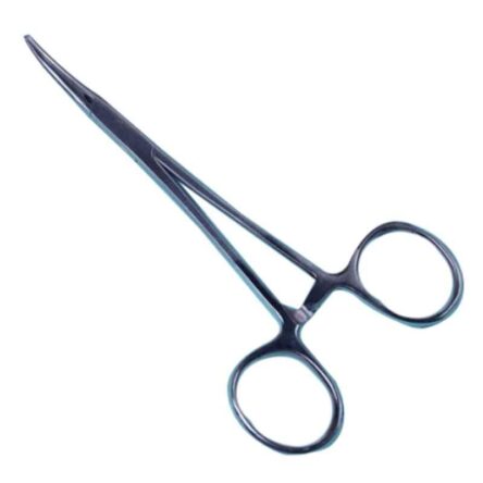 KDB 3 inch Stainless Steel Curved Mosquito Forceps