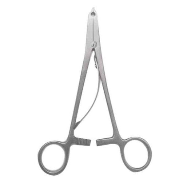 CR Exim Polished Finish Stainless Steel Raney Clip Applicator for Hospital (Pack of 2)