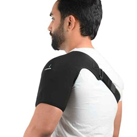 K Squarians Neoprene Black Shoulder Support