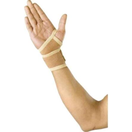 Olympian Large Breathable Fabric Wrist Wrap with Thumb Support