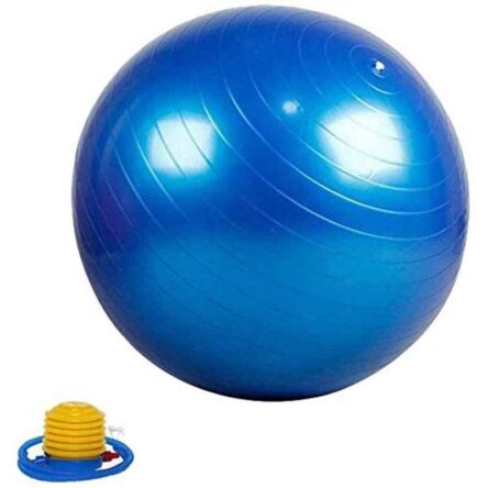 Arnav 65cm PVC Assorted Anti Burst Gym Ball with Foot Pump