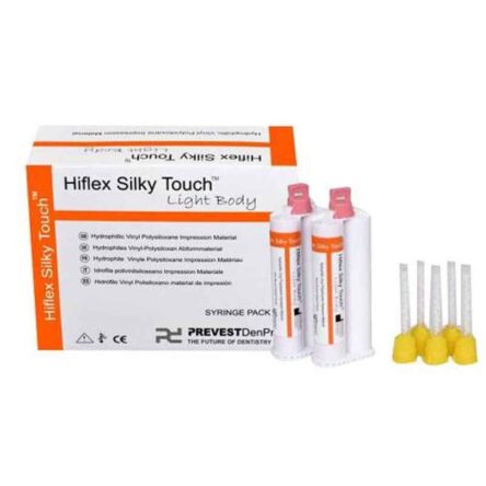 Prevest Hiflex Silky Touch Light Body 2x50ml Catalyst Paste & 10 Pcs Mixing Tips Kit