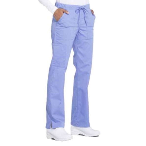 Superb Uniforms Polyester & Viscose Sky Blue Scrub Trouser for Women