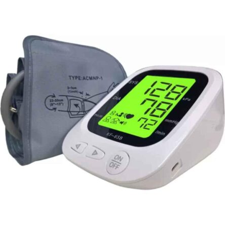 Divine Medicare White LCD Display Automatic Digital Blood Pressure Monitor