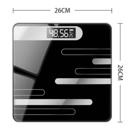 Acu-Check 180kg Glass Black LCD Digital Weighing Scale