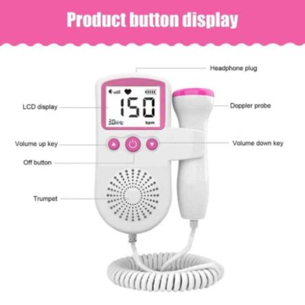 Paxmax Fetal Doppler Heart Rate Monitor