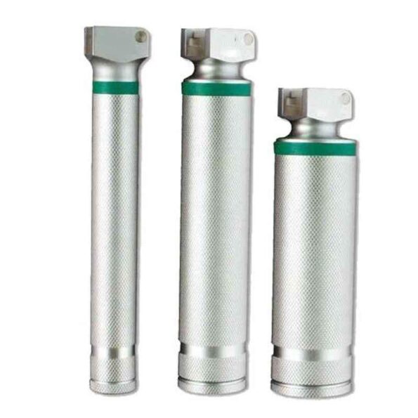 CR Exim 100-350g Chrome Plated Finish Brass Green System Laryngoscope Handle for Hospital (Pack of 3)