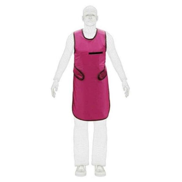 Spox 0.25mm Vinyl Pink Lead Apron with Collar