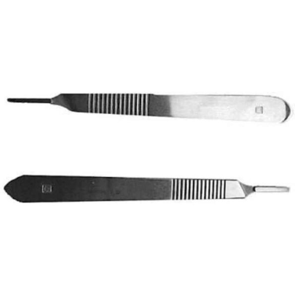 Forgesy 2 Pcs Stainless Steel Surgical Scalpel Handle Set