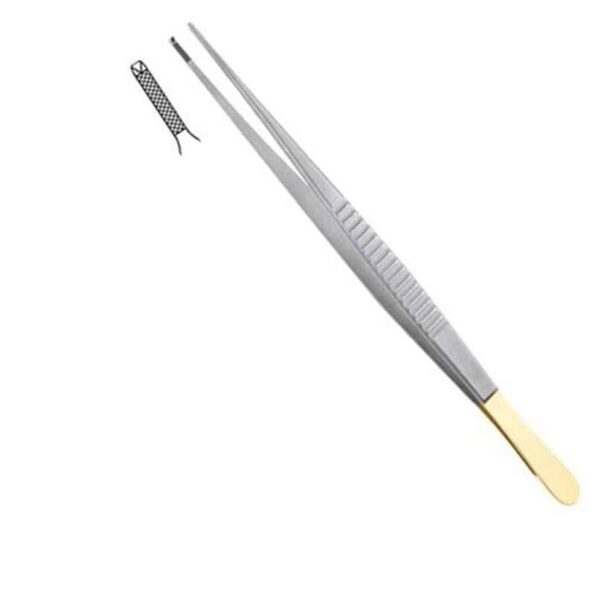 HIT CLASSIC 6 inch Stainless Steel Dissecting Toothed Surgical Forceps with Tungsten Carbide