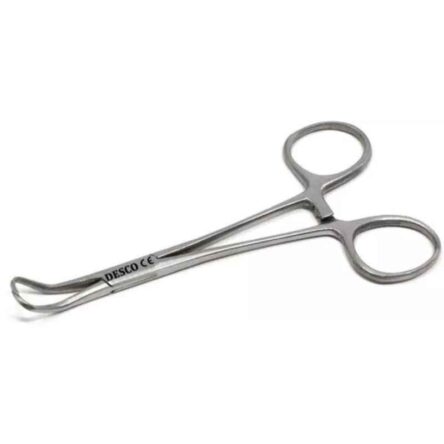 Desco 5 inch Stainless Steel Backhaus Towel Forceps