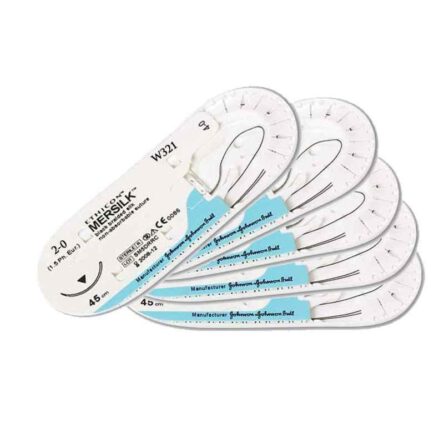 Ethicon NW5332 Mersilk 0 Black Braided Suture