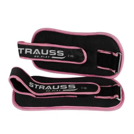 Strauss 33x16x6cm Neoprene Pink Adjustable Round Shape Ankle Weight