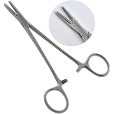 Forgesy NEO01 6 inch Silver Stainless Steel Mayo Hegar Needle Holder Forceps