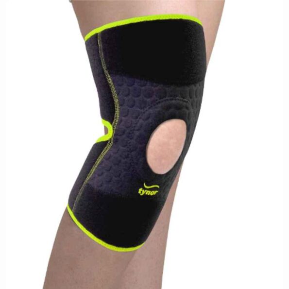 Tynor Black & Green Neoprene Knee Support Wrap