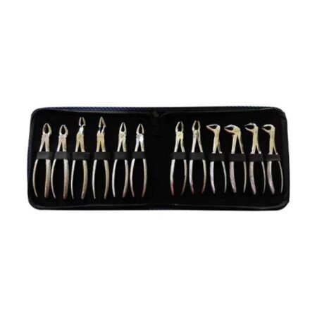 Forgesy GSS83 12 Pcs Stainless Steel Adult Tooth Extraction Forceps Kit