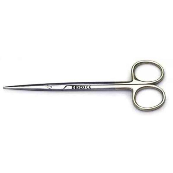 Desco 6 inch Stainless Steel Straight Tonsil Metzenbaum Scissor