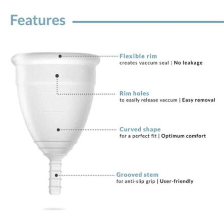 Sirona Silicone White Small Menstrual Cup