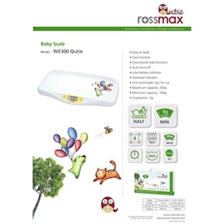 Rossmax WE300 20kg White Baby Weighing Scale