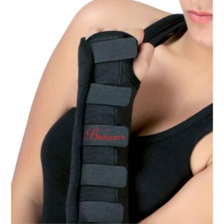 Bodycare Cotton & Elastic Black Wrist Brace with Thumb Support