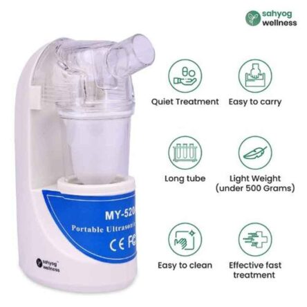 Sahyog Wellness SWNB01 Blue & White Ultrasonic Nebulizer Machine Kit