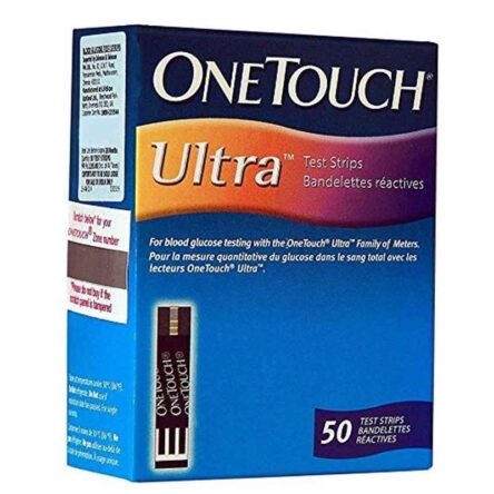 OneTouch 50 Pcs Ultra Diabetes Test Strips Box (Pack of 2)