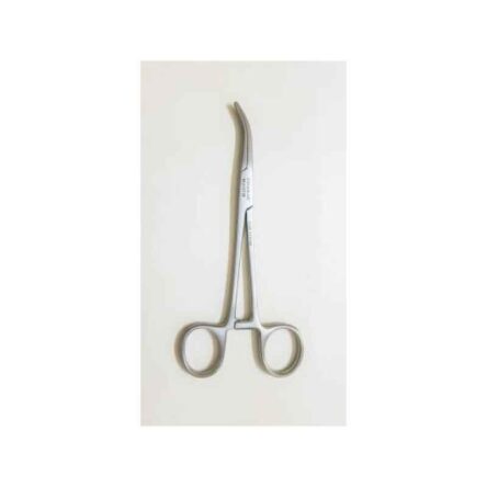Forgesy NEO18 5 inch Silver Stainless Steel Curved Mosquito Forceps
