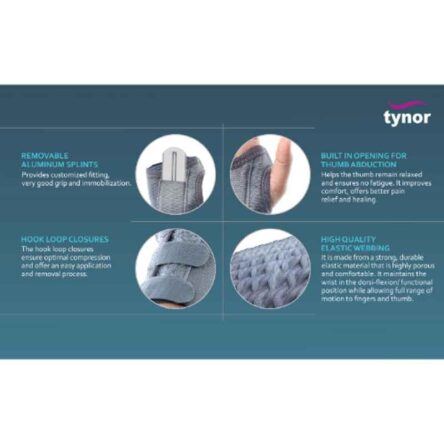 Tynor Elastic Left Wrist Splint