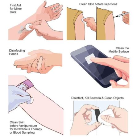 Control D 100 Alcohol Swabs (Pack of 2)