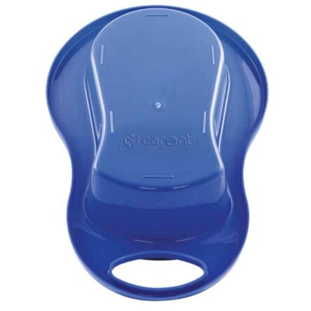 Carent Polypropylene Blue Economy Bed Pan With Cap