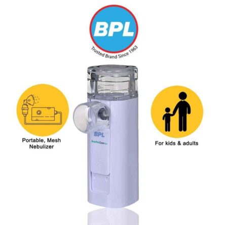 BPL Breathe Ezee N10 White Vibrating Mesh Nebulizer