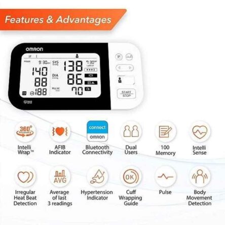 Omron HEM-7361T Bluetooth Digital Automatic Blood Pressure Monitor