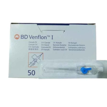 BD 25g Blue Plastic Venflon (Pack of 50)