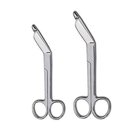 Forgesy 2 Pcs 5.5 & 7.5 inch Stainless Steel Lister Bandage Surgical Scissors Set