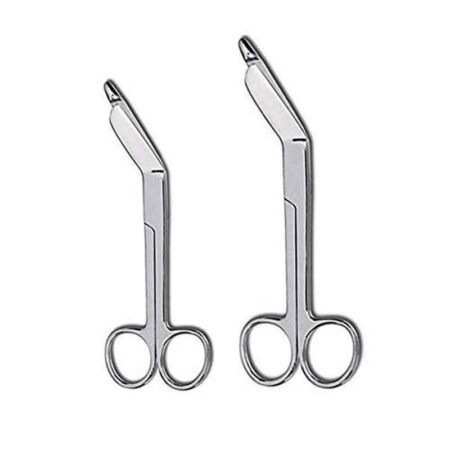 Forgesy 2 Pcs 5.5 & 7.5 inch Stainless Steel Lister Bandage Surgical Scissors Set