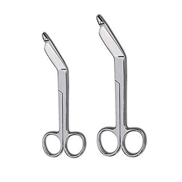 Forgesy 2 Pcs 5.5 & 7.5 inch Stainless Steel Lister Bandage Surgical Scissors Set