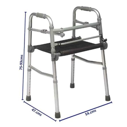 Smart Care SC961L Aluminium Height Adjustable Folding Walker