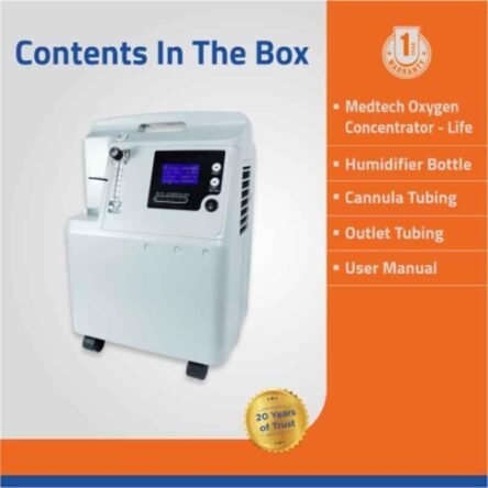 Medtech Oxycon Life 5L Oxygen Concentrator with Digital Display