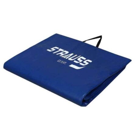 Strauss 68x24 inch 10mm Blue Foldable Yoga Mat