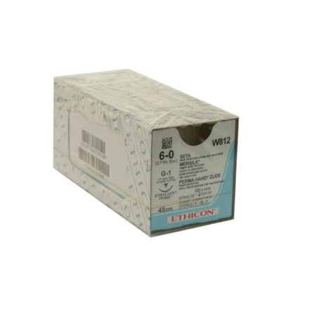 Ethicon NW5012 Mersilk 6-0 Black Braided Suture1