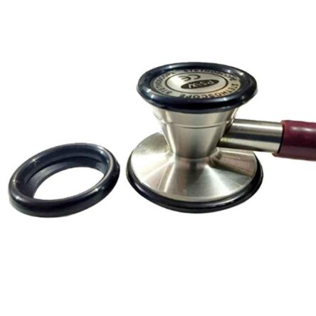 PSW Stainless Steel Black Dual Head Stethoscope Chestpiece