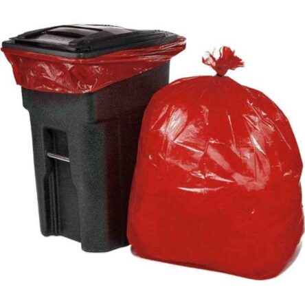 Oriley 21x25 inch Red Eco-Friendly Biodegradable Trash Can Liner Garbage Bag