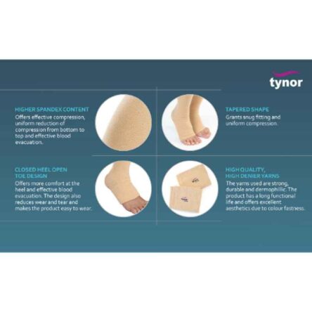 Tynor Compression Below Knee Stocking