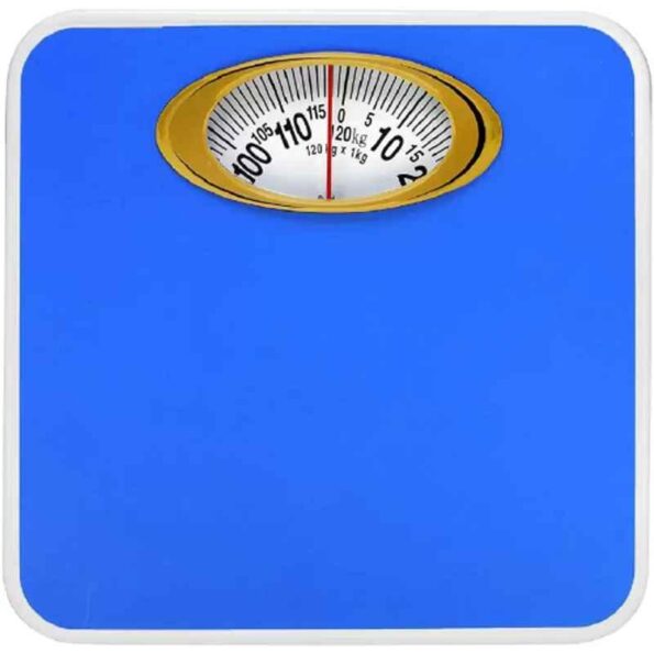 Acu-Check 120kg Iron Blue & Gold Analog Weight Machine Scale