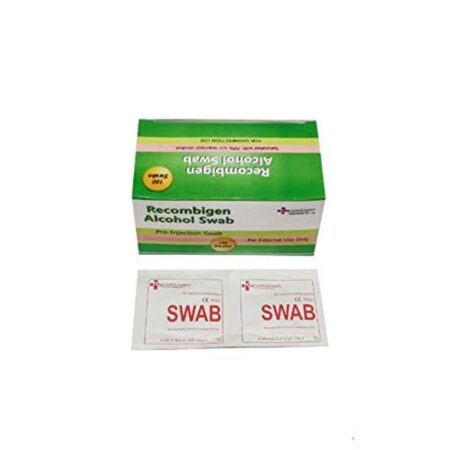 Clear & Sure 100 Pcs Alcohol Swabs Box